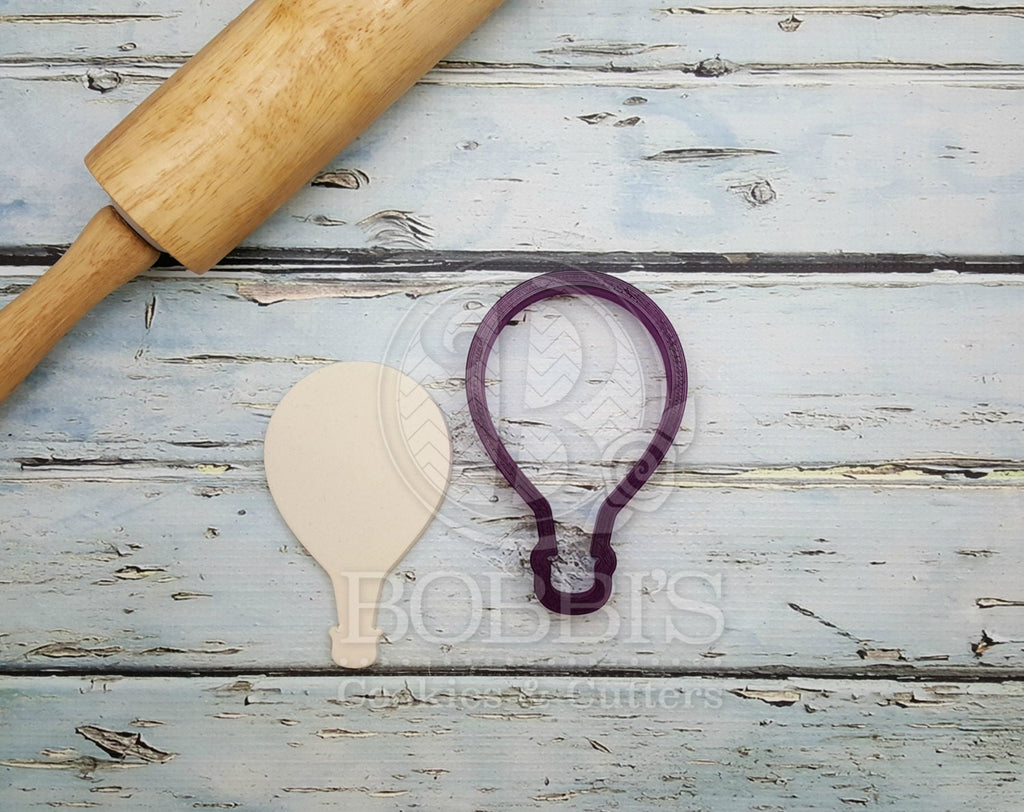 Round topped Hot Air Balloon Cookie Cutter and Fondant Cutter and Clay Cutter